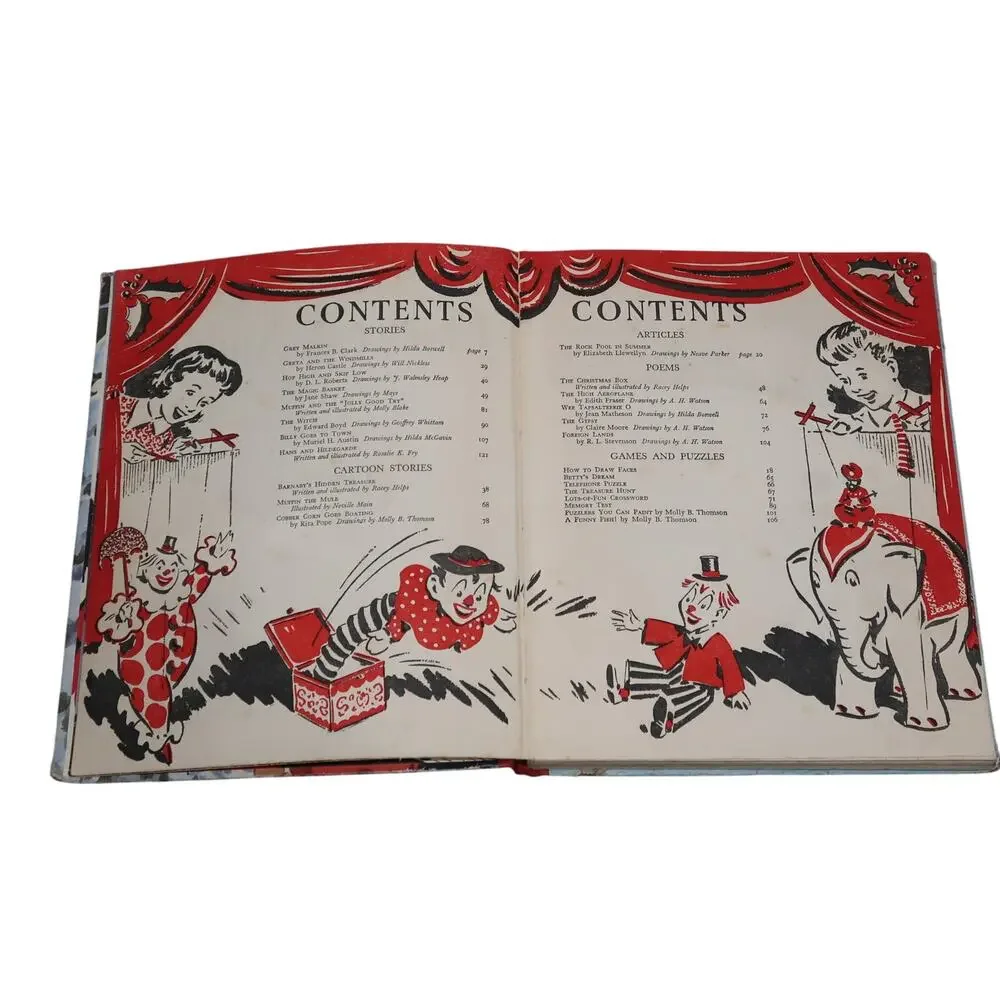 Collins Children's Annual 1950 Hardcover Illustrated Children's Book Vintage